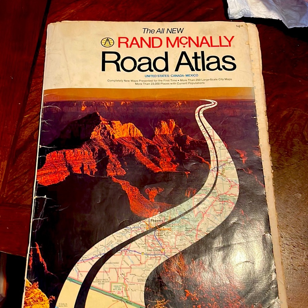 19 80 Rand McNally Road atlas vintage good condition